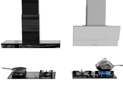 现代抽油烟机 燃气灶 厨房电器
