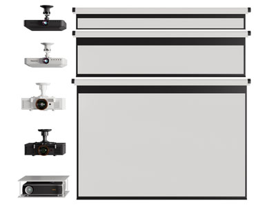现代投影仪 投影幕布