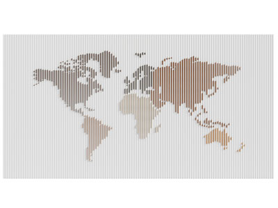 现代世界地图背景墙3d模型 现代世界地图背景墙