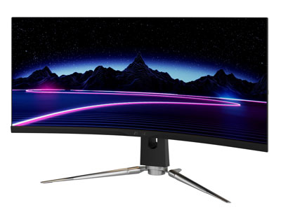 现代弧形液晶电视机