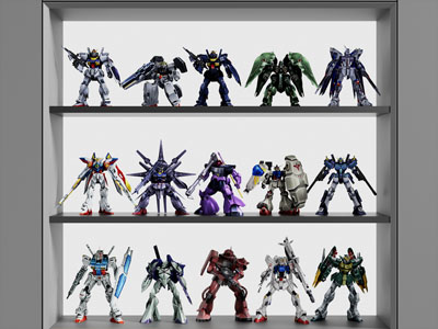 现代动漫游戏影视角色手办装饰柜