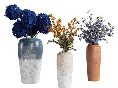 新中式陶瓷花瓶花卉