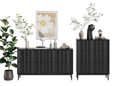 法式实木玄关柜 边柜