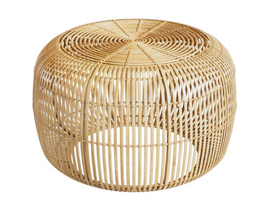 现代藤编圆形凳子