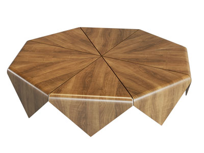 现代多边形茶几3d模型 现代多边形茶几