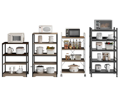 现代厨具置物收纳柜