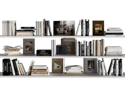 现代书本 书籍摆件组合