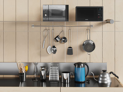 现代厨具摆件组合