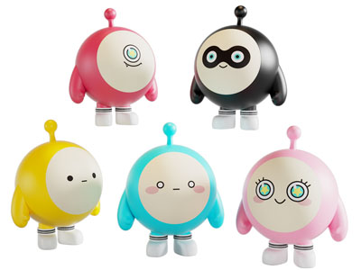 现代儿童卡通娃娃玩偶 摆件组合