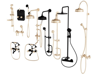 现代老式淋浴花洒