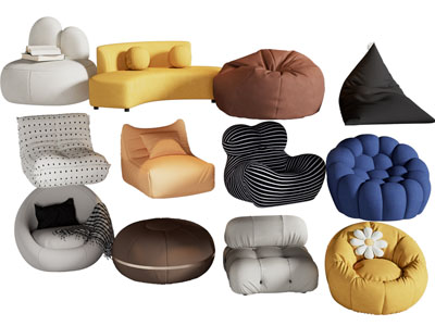 现代布艺懒人沙发