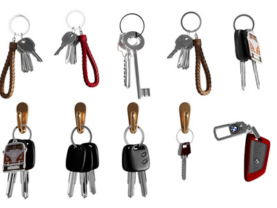 现代钥匙串