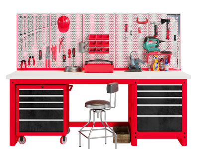 工业风loft工具收纳架 操作台