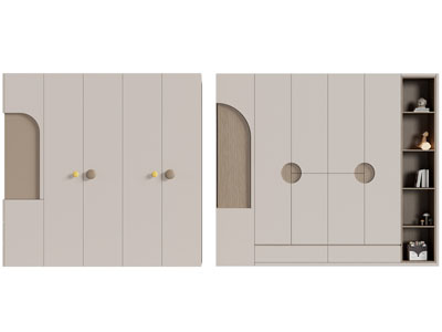 现代装饰衣柜3d模型 现代装饰衣柜