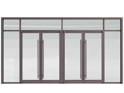现代办公双开门3d模型 现代办公双开门