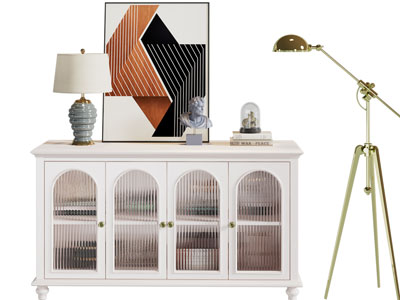 法式玄关柜 边柜 落地灯