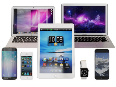 现代笔记本电脑 平板电脑 手机3d模型 现代笔记本电脑 平板电脑 手机