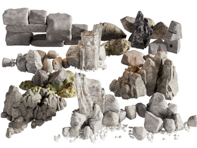 现代假山 景观石头 岩石