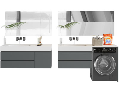 现代洗手台 镜柜 浴室柜