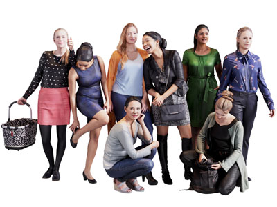 现代女人 多人 人物3d模型 现代女人 多人 人物