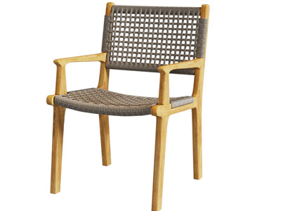 现代编织休闲椅子 餐椅