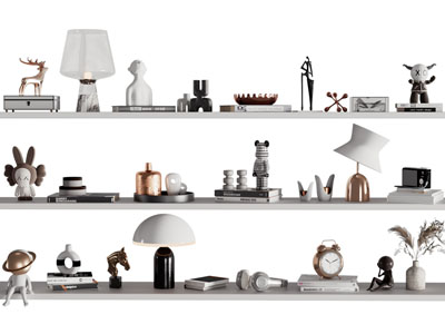 现代饰品 台灯 摆件组合