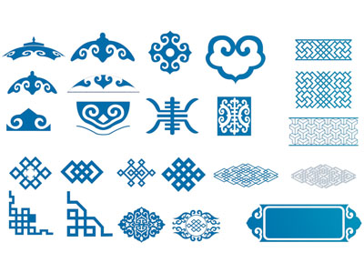 新中式民族花纹图案 雕花 传统纹样 云纹理花3d模型 新中式民族花纹图案 雕花 传统纹样 云纹理花