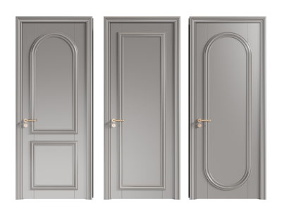 北欧木门 平开门 房门3d模型 北欧木门 平开门 房门