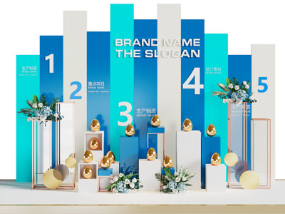 现代摆件组合 砸金蛋美陈