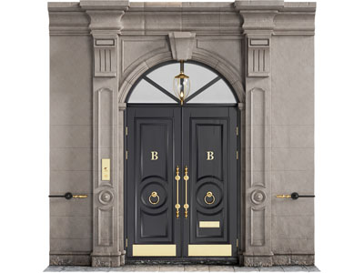 法式拱形庭院大门 双开门3d模型 法式拱形庭院大门 双开门