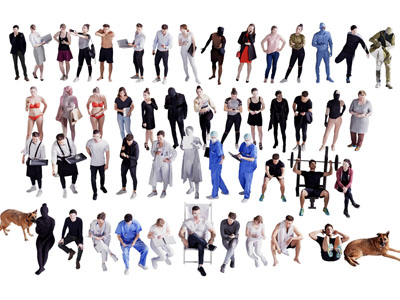 现代男人 女人 多人 人物3d模型 现代男人 女人 多人 人物