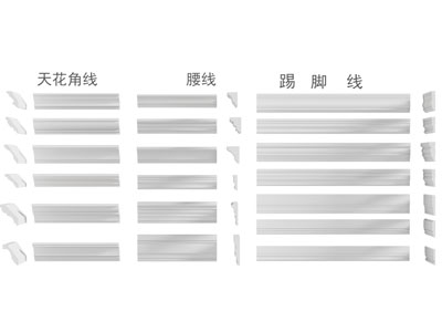 现代天花角线 腰线 踢脚线3d模型 现代天花角线 腰线 踢脚线