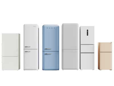 现代电冰箱3d模型 现代电冰箱