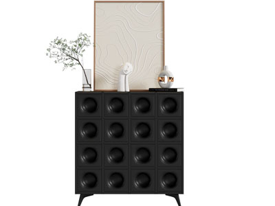 法式玄关柜 边柜 摆件组合