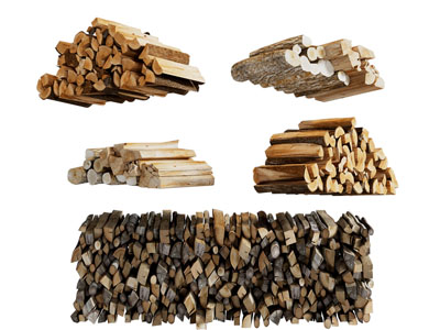 现代木材 柴火堆