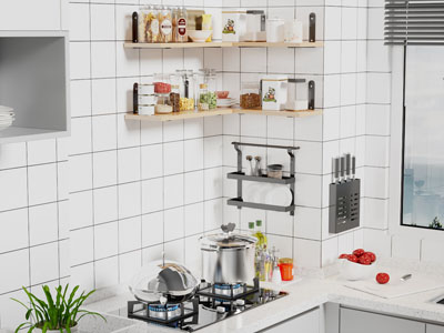 现代调料瓶 锅具 刀具置物架 挂件