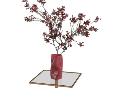 现代陶瓷花瓶花卉