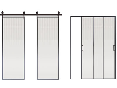 法式长虹玻璃推拉门3d模型 法式长虹玻璃推拉门