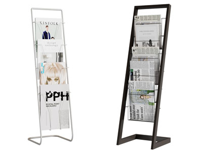 现代金属报纸收纳架