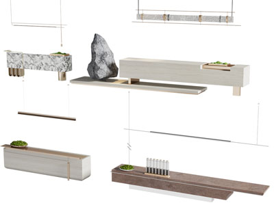 新中式前台接待台