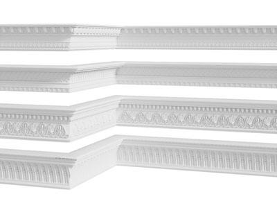 欧式雕花石膏线条 角线 腰线3d模型 欧式雕花石膏线条 角线 腰线