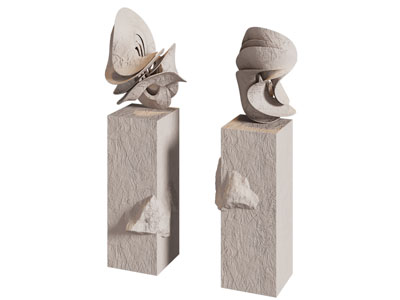 现代艺术品雕塑雕刻3d模型 现代艺术品雕塑雕刻