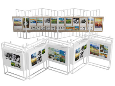 现代展厅展架 宣传栏 文化展架 广告展板3d模型 现代展厅展架 宣传栏 文化展架 广告展板