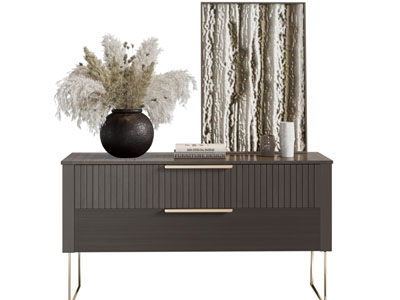 现代玄关柜 边柜 摆件组合