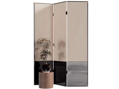 新中式屏风3d模型 新中式屏风