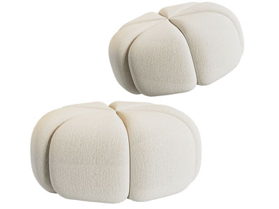 现代南瓜造型的沙发凳子 坐墩