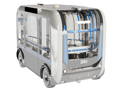 现代无人车 地铁巴士 智能车 无人送货车3d模型 现代无人车 地铁巴士 智能车 无人送货车