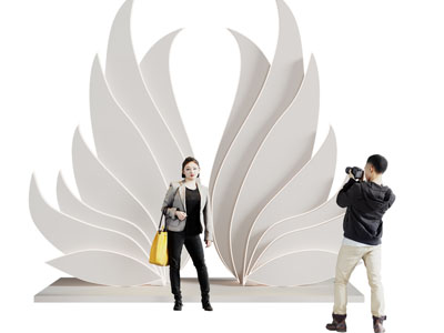 现代网红打卡拍照区 美陈