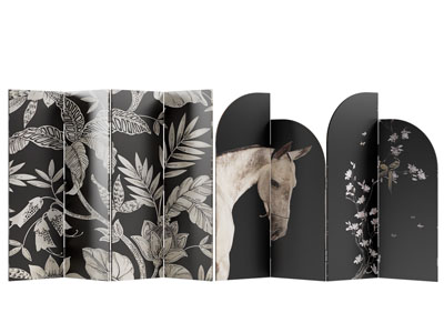 法式屏风3d模型 法式屏风