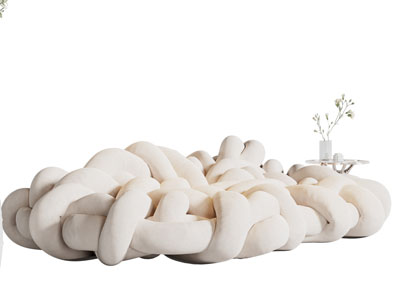 现代异形沙发 边几